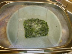 Thawing Spinach