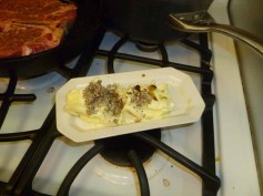 Butter With Thyme, Garlic, Worcestershire & Tobasco Sauce