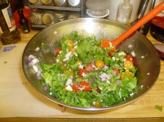 Sweet Tomato & Blue Cheese Salad With Basil Vinaigrette